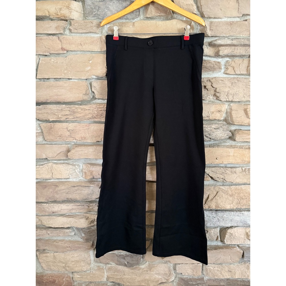 Betabrand Dress Pants Black Straight Leg Petite Medium Stretch W0104-BK